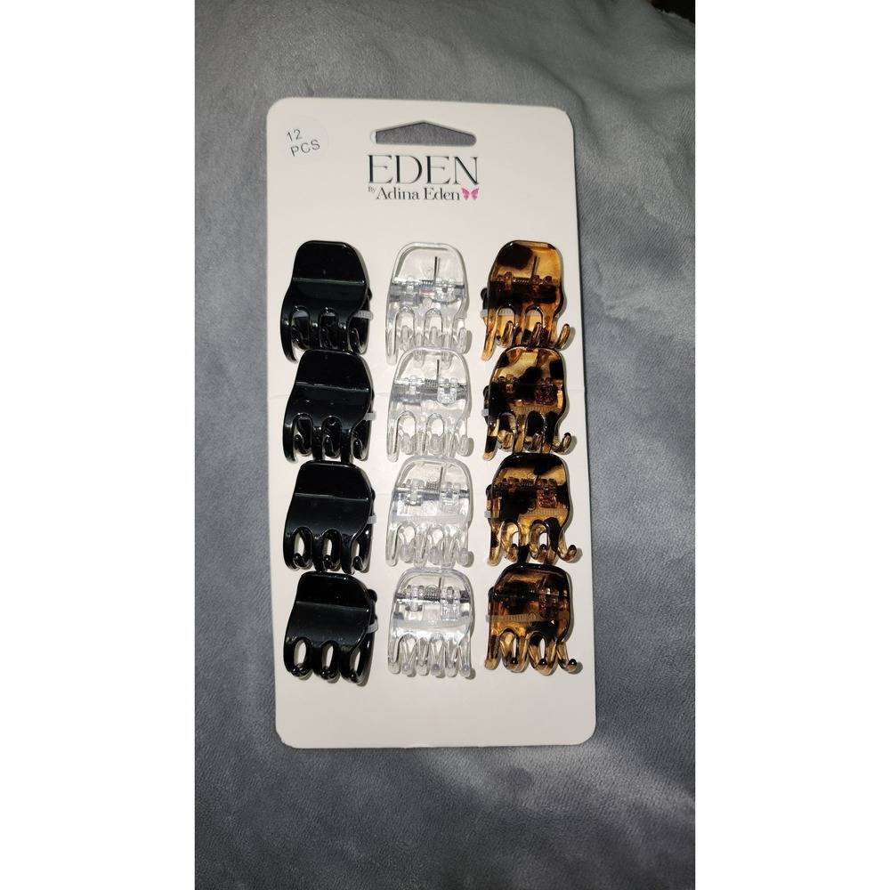 Set of 12 Eden by Adina Eden  Hair Claw Clips